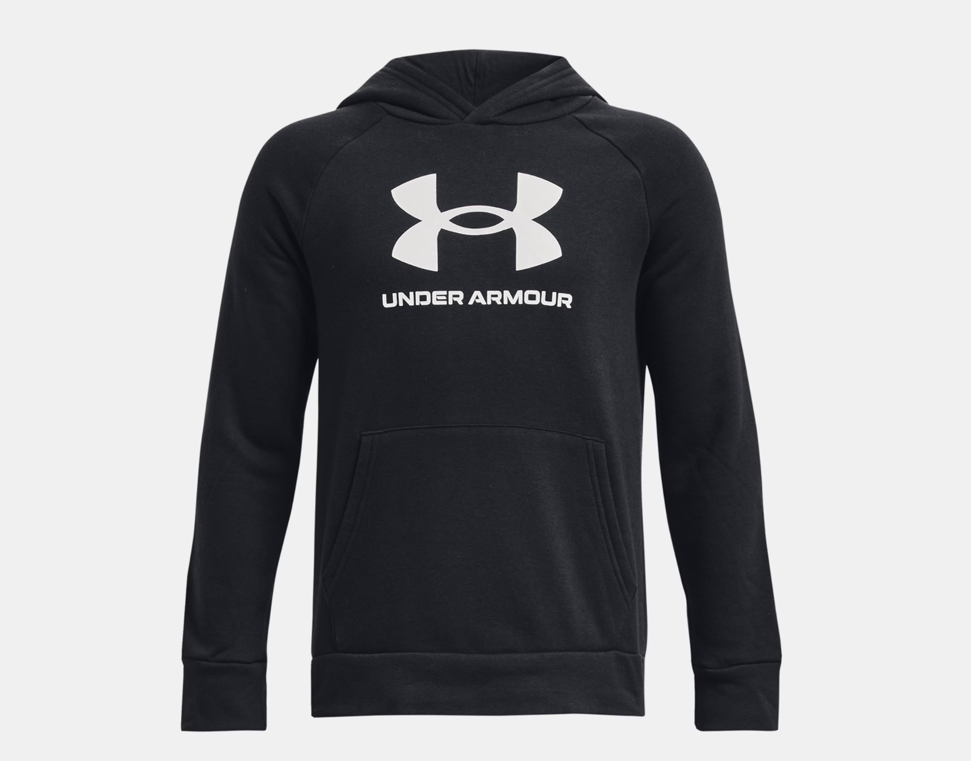 Under Armour Boys' Rival Fleece Big Logo Hoodie - Black (001)