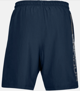 Under Armour Men's Woven Wordmark Shorts - Navy/Grey