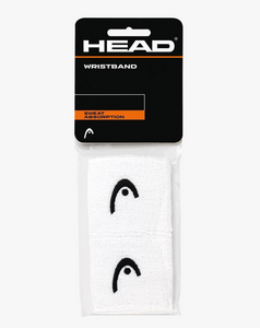 Head 2.5" Wristbands - White (2 pack)