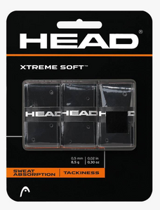 Head Xtreme Soft Overgrips  - Black (3 pack)