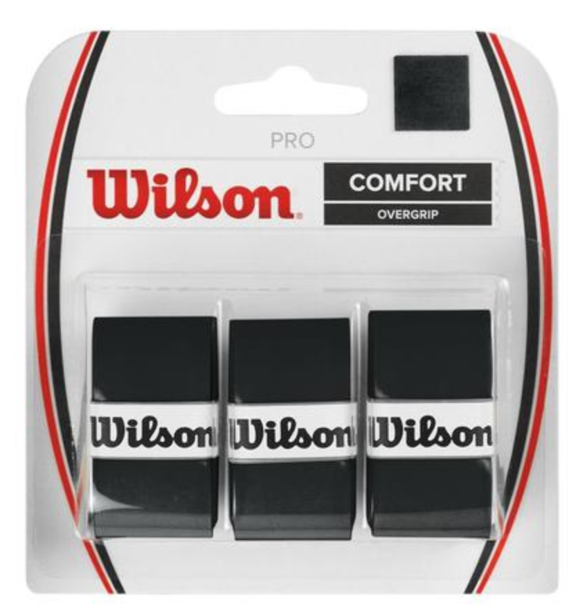 Wilson Pro Overgrips - Black (3 pack)