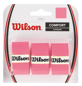 Wilson Pro Overgrips tennis racket grip - Pink (3 pack)