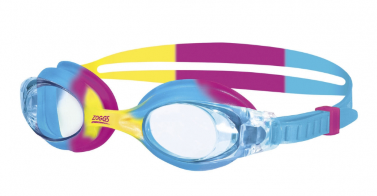 Zoggs Little Bondi Junior Swimming Goggles Clear Lens (0-6 years) - Blue/Yellow
