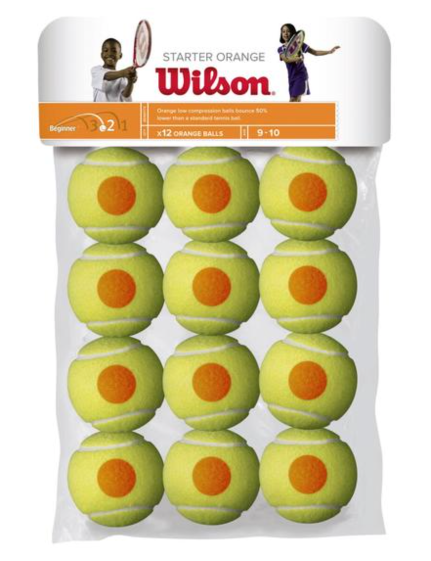 Wilson Junior/Kids Starter Orange Tennis Balls - 12 pack