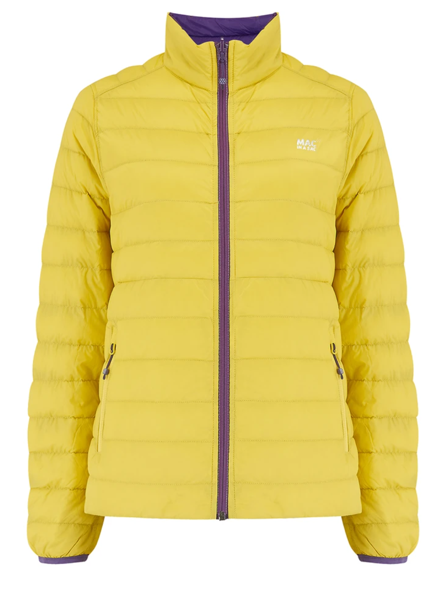 Mac in a Sac Womens Polar II Reversible Down Jacket - YELLOW / GRAPE