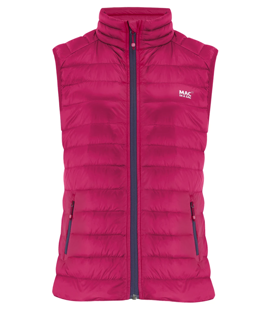 Mac in a Sac Womens Alpine Down Gilet - FUCHSIA