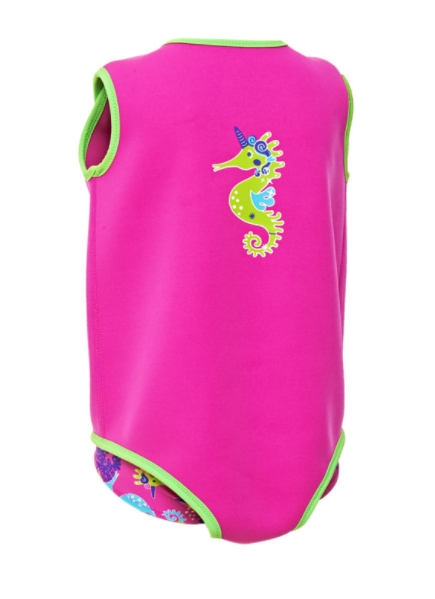 Zoggs Sea Unicorn Neoprene Baby Wrap - Pink/Lime