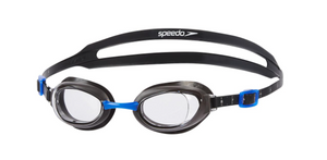Speedo Aquapure Swimming Goggles Clear Lens - Dark Grey/Blue