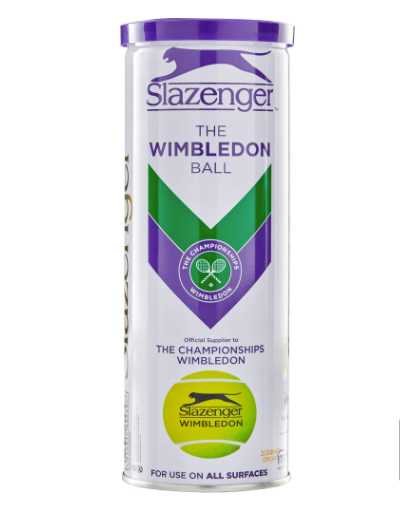 Slazenger Wimbledon Tennis Balls - 3 ball can
