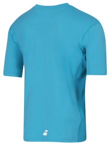 Babolat Boy's Flag Core Crew Neck Short Sleeve T-Shirt - Petrol Blue (224)