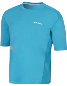 Babolat Boy's Flag Core Crew Neck Short Sleeve T-Shirt - Petrol Blue (224)