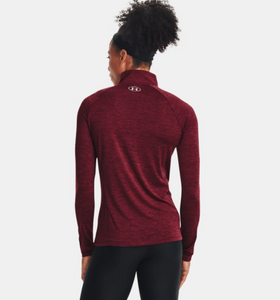 Under Armour Women's Tech Twist ½ Zip - League Red