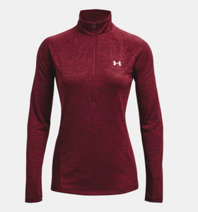 Under Armour Women's Tech Twist ½ Zip - League Red