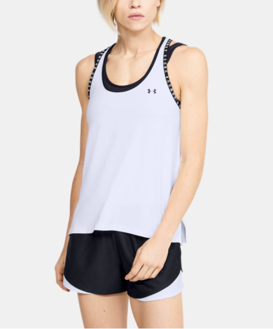 Under Armour Women's Knockout Tank - White/Black