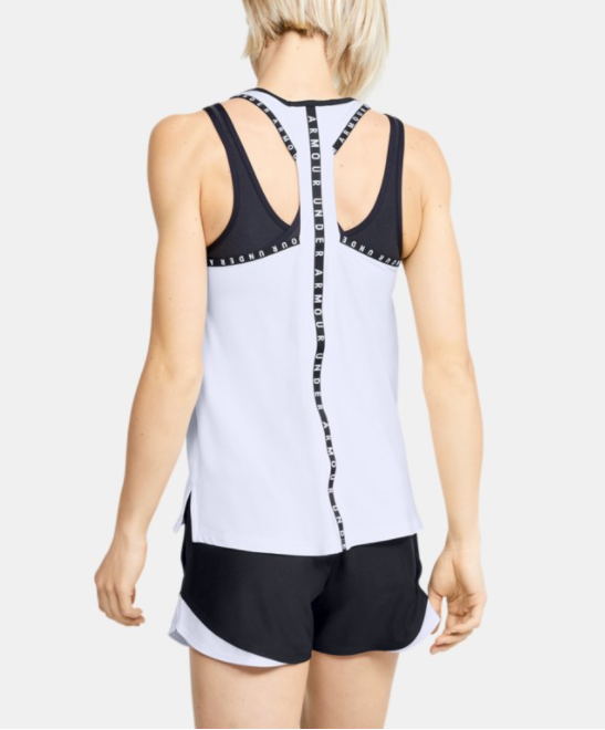 Under Armour Women's Knockout Tank - White/Black