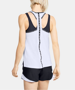 Under Armour Women's Knockout Tank - White/Black