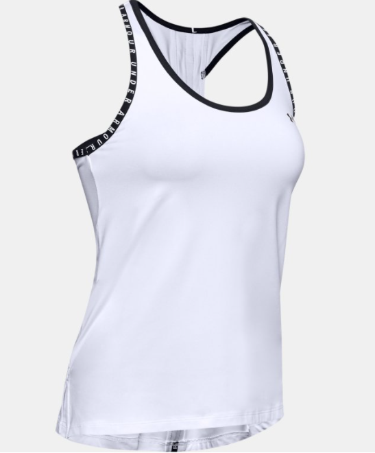 Under Armour Women's Knockout Tank - White/Black