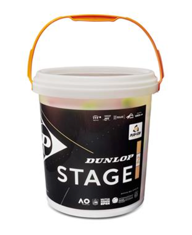 Dunlop Stage 2 Orange Tennis Balls - 60 ball bucket