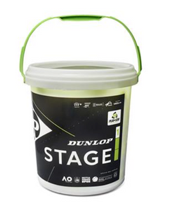 Dunlop Stage 1 Green Tennis Balls - 60 ball bucket