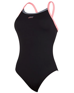 Zoggs Women's Cannon Strikeback Swimsuit - Black/Pink