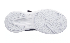 K Swiss Kids Court Express Strap Omni Junior Tennis Shoes - Graystone/Peach Nectar/White