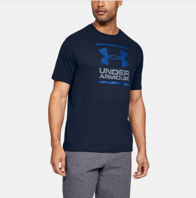 Under Armour Men's GL Foundation Short Sleeve T-Shirt - Academy Navy (408)