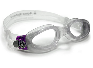 Aqua Sphere Unisex Kaiman COMPACT FIT Swimming Goggle - Clear/Purple