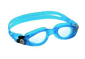 Aqua Sphere Kaiman Unisex Swimming Goggles Clear Lens - Blue