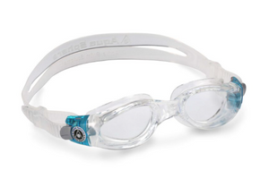 Aqua Sphere Unisex Kaiman Compact Swimming Goggle - Clear/Turquoise