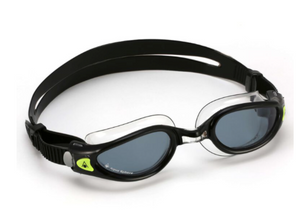 Aqua Sphere Kaiman Exo Unisex Swimming Goggles Smoke Lens - Black