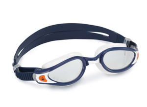 Aqua Sphere Kaiman Exo Unisex Swimming Goggles Clear Lens - Blue/White