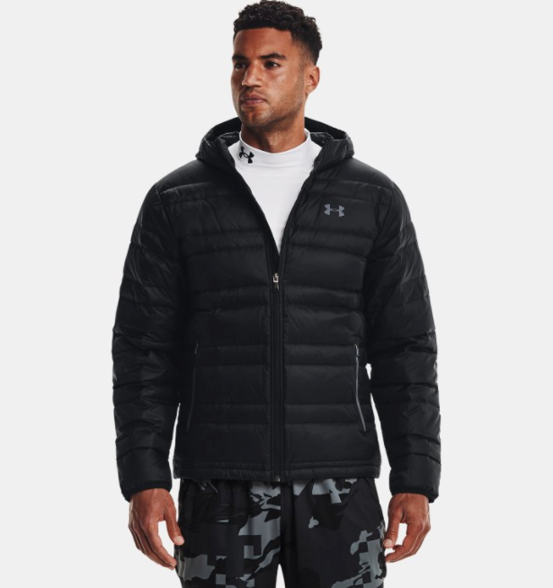 Under Armour Men's Down Hooded Jacket - Black (001)