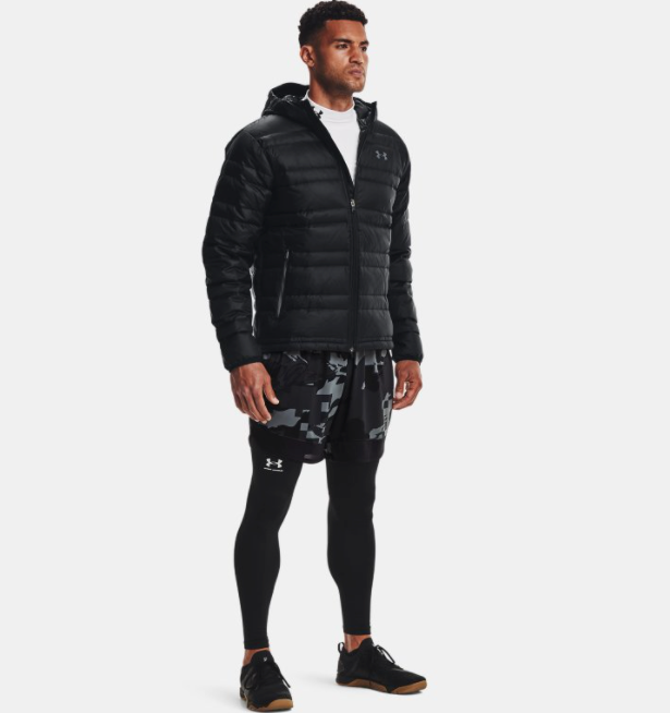 Under Armour Men's Down Hooded Jacket - Black (001)
