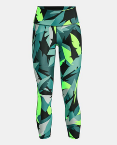 Under Armour Women's HeatGear Printed Ankle Leggings -Neptune (369)