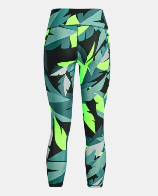 Under Armour Women's HeatGear Printed Ankle Leggings -Neptune (369)