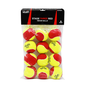 UWin Stage 3 Red Tennis Balls - 12 pack