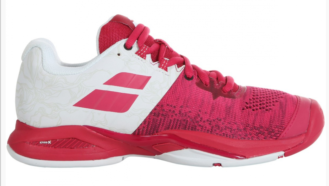 Babolat Womens Propulse Blast Omni Court Tennis Shoes White Vivaciou Equip Sports