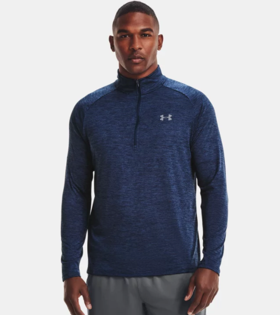 Under Armour Men s Tech 2.0 Zip Long Sleeve Academy 409 Equip Sports