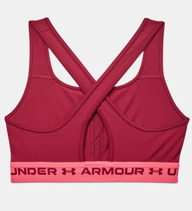 Under Armour Women's Mid Crossback Sports Bra - Penta Pink (664)