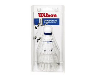 Wilson Dropshot Nylon Shuttlecocks - White (3 pack)