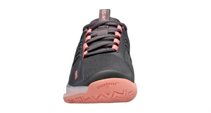 K-Swiss Women's Ultrashot 3 Tennis Shoes - Asphalt/Peach Amber/White