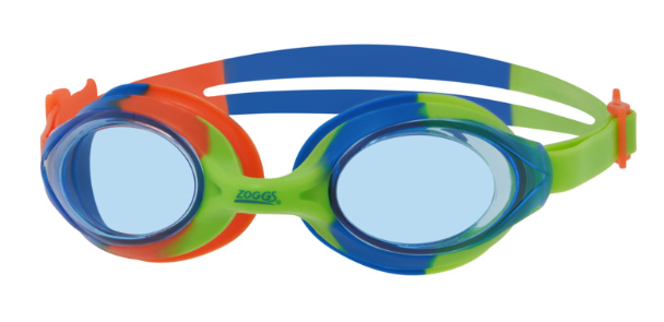 Zoggs Bondi Junior Swimming Goggles Clear Lens (6-14 years) - Green/ Blue