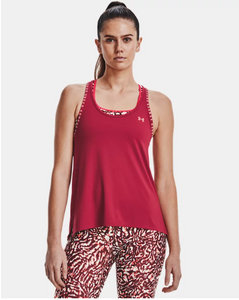 Under Armour Women's Knockout Mesh Back Tank - Black Rose / Penta Pink - 664