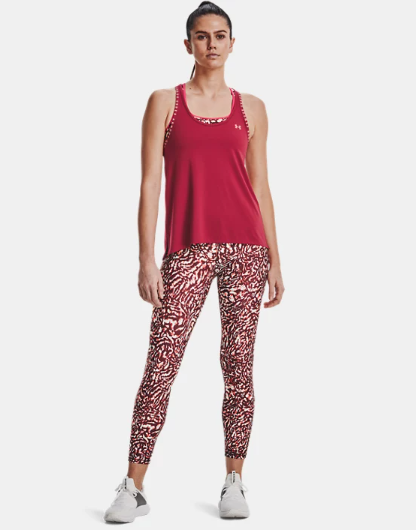 Under Armour Women's Knockout Mesh Back Tank - Black Rose / Penta Pink - 664