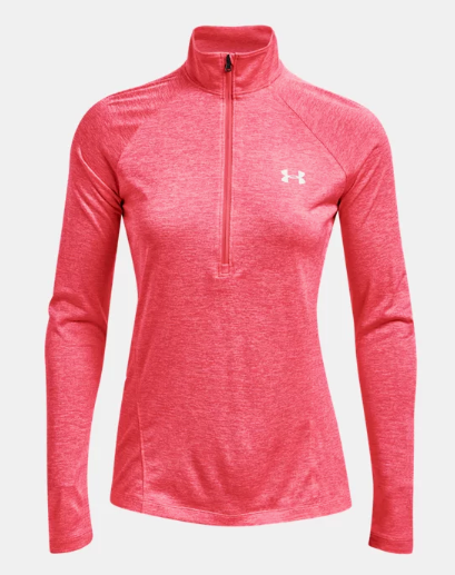 Under Armour Women's Tech Twist ½ Zip - Cerise (653)