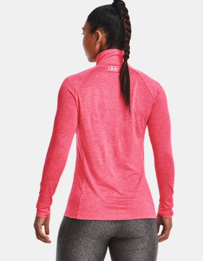 Under Armour Women's Tech Twist ½ Zip - Cerise (653)