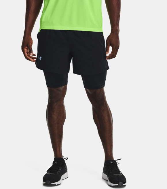 Under Armour Men's UA Launch 5'' 2-in-1 Shorts - Black (001)