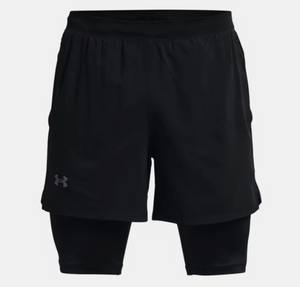 Under Armour Men's UA Launch 5'' 2-in-1 Shorts - Black (001)