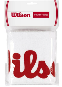 Wilson Court Towel - White/ Red