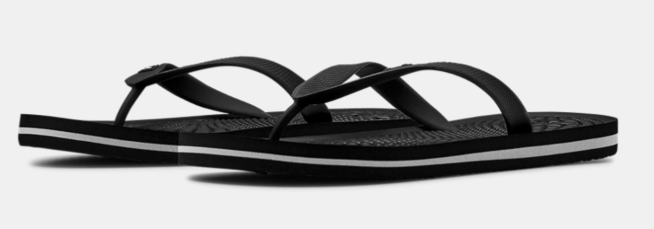 Under Armour Men s Atlantic Dune Flip Flops Sandals Black Grey